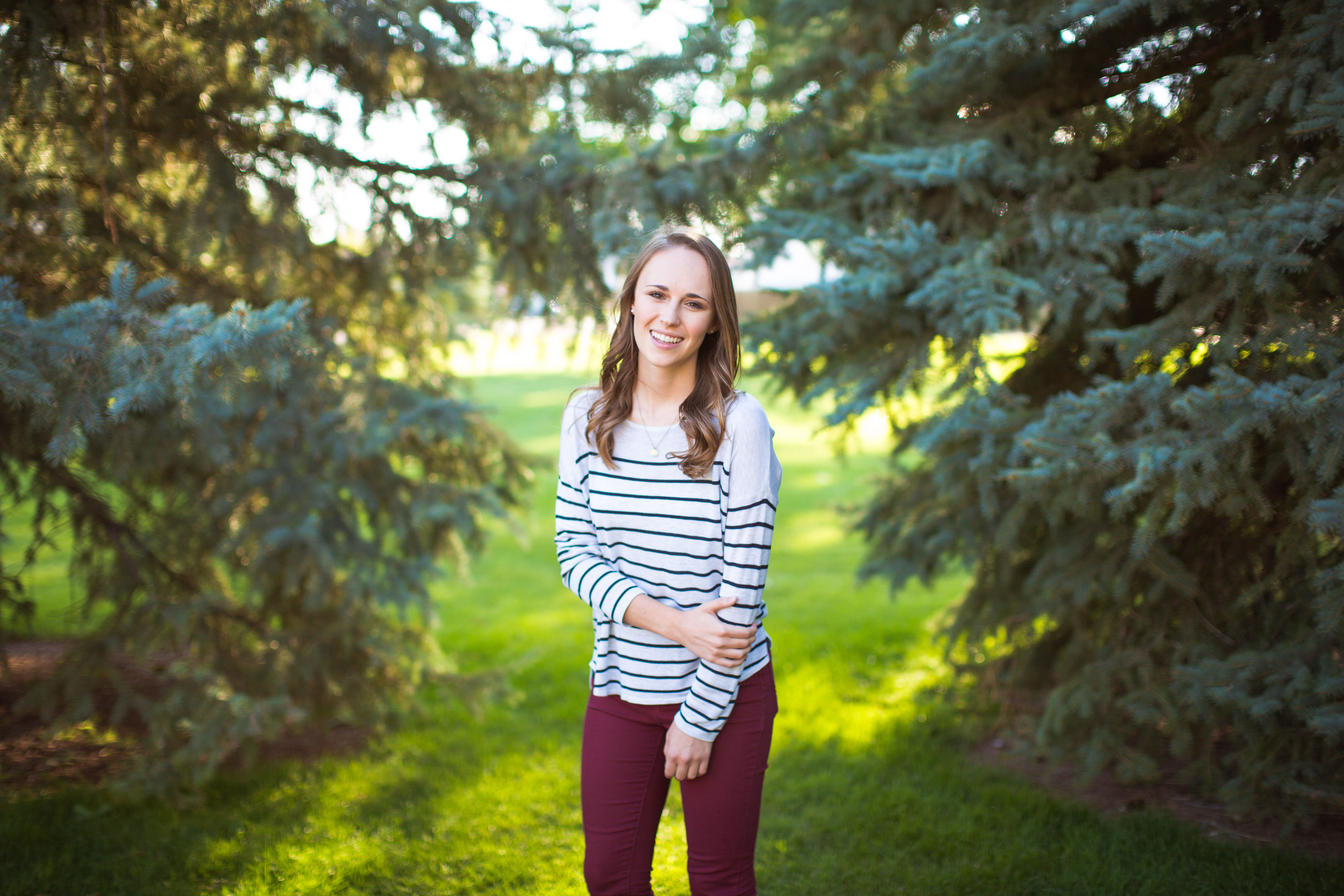 Fall senior session in the park