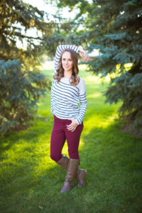 Fall senior session in the park