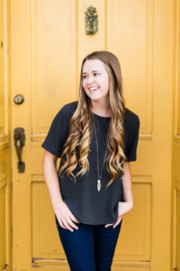 Styled Fall Senior Session- downtown