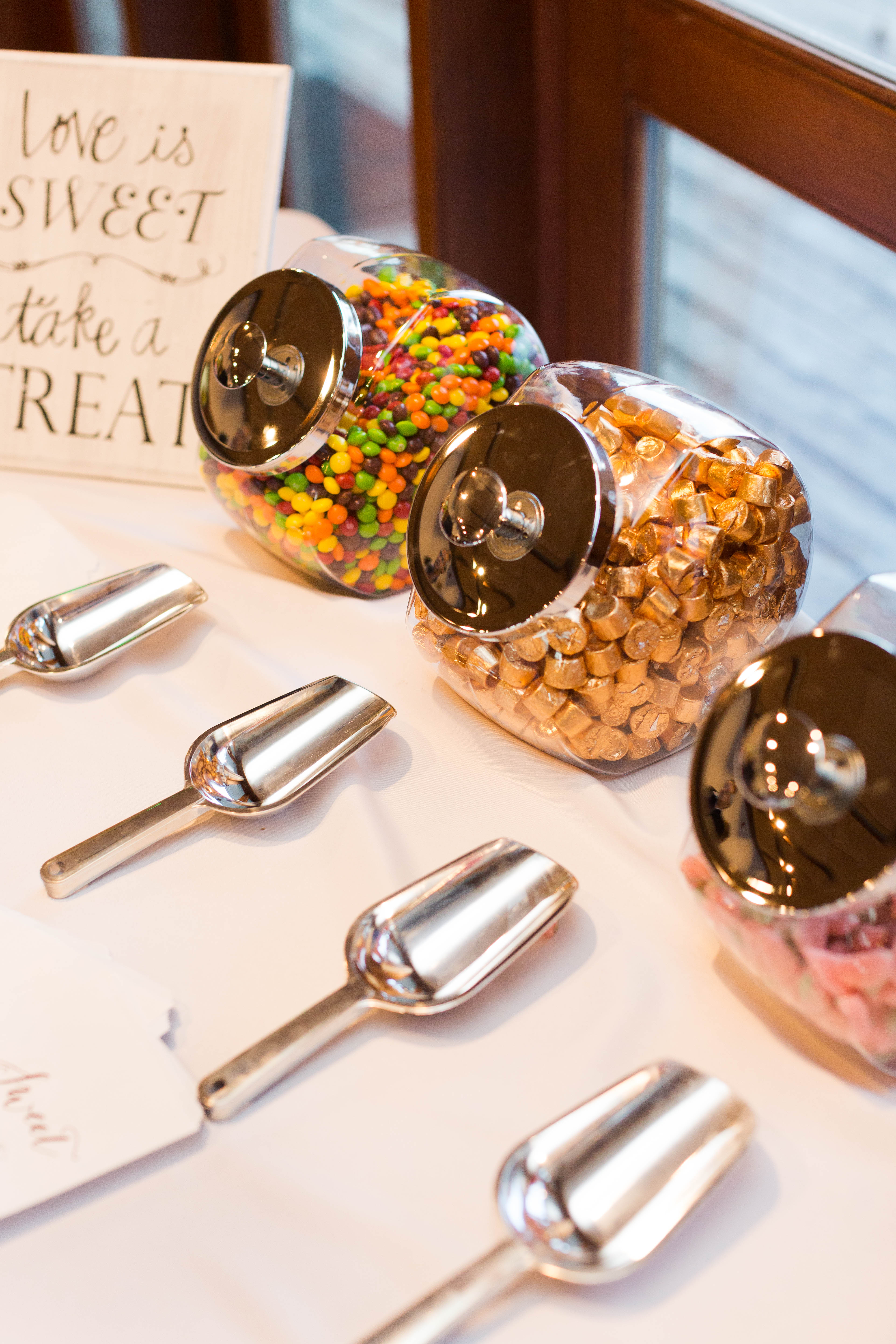 candy bar at the reception